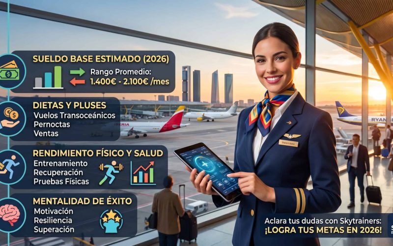 cuanto gana un tripulante de cabina en 2026